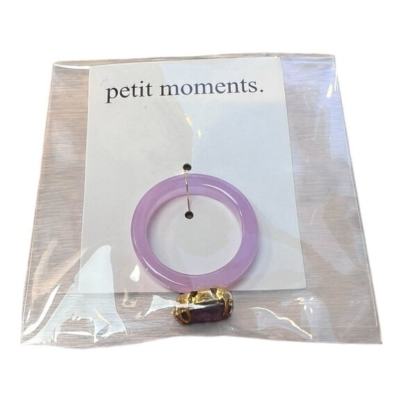 Revolve Petit Moments Jewelry - Revolve Petit Moments Ring Purple and Gold Size 6.5 NWT
